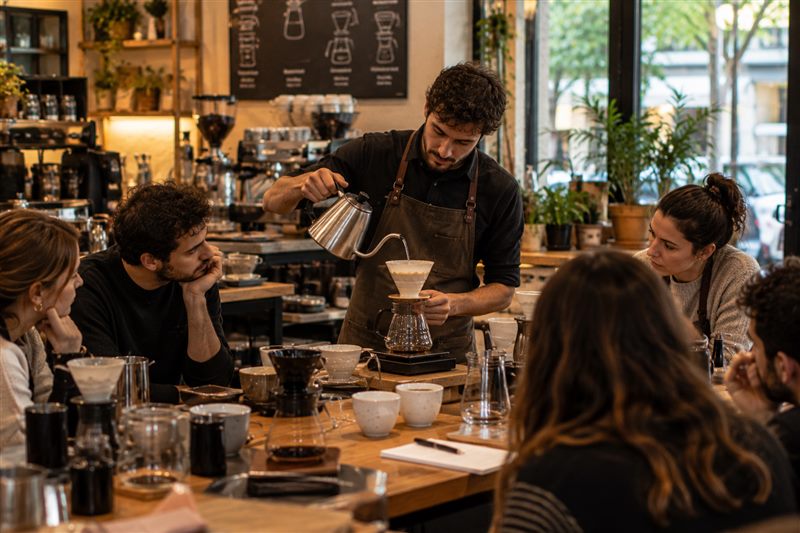 Café filtrado en Hola Coffee Lagasca
